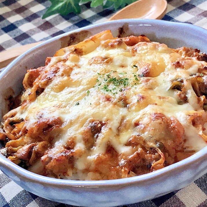 1人ランチに♫サバ味噌キムチーズ丼